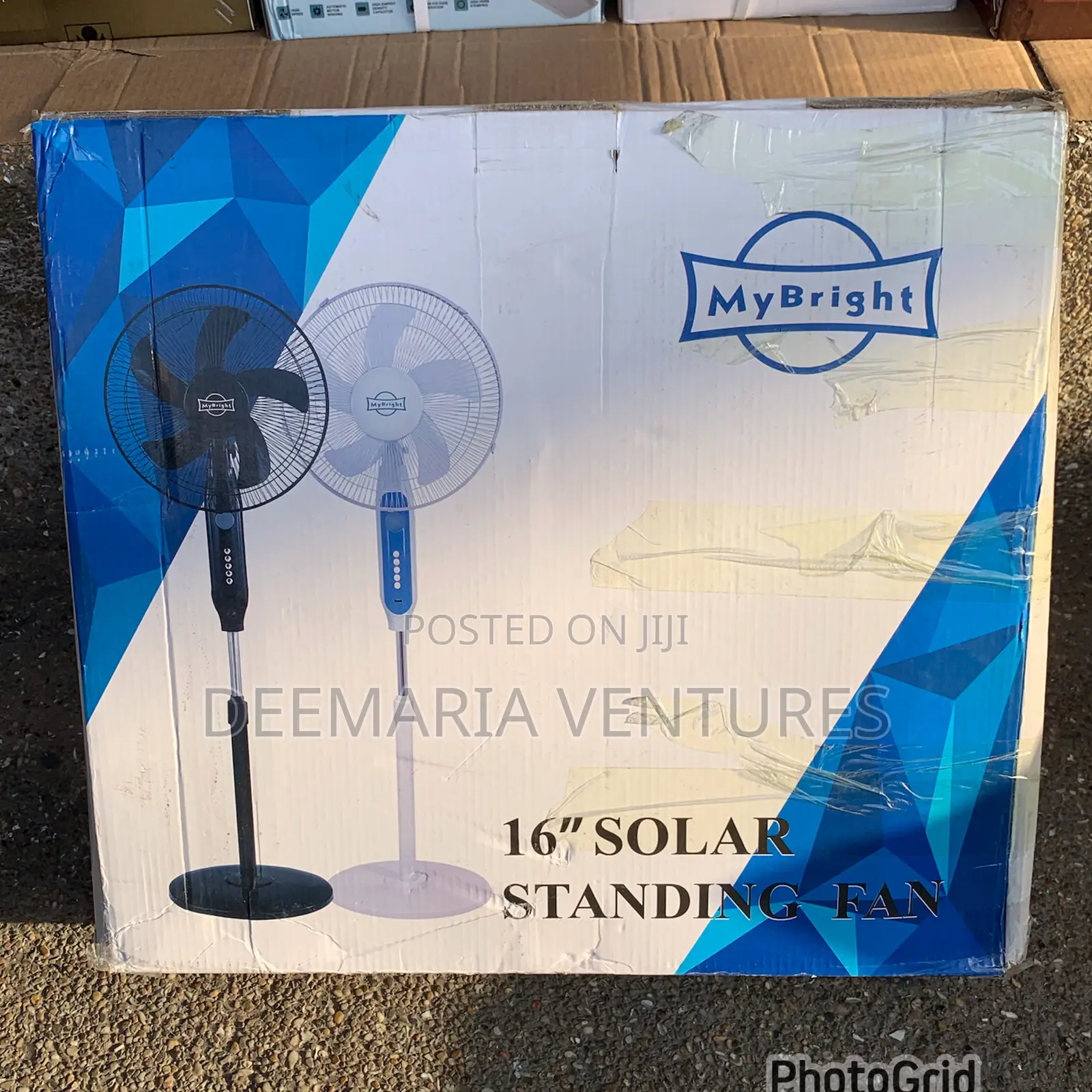 Mybright 16 Inches Rechargeable Solar Fan