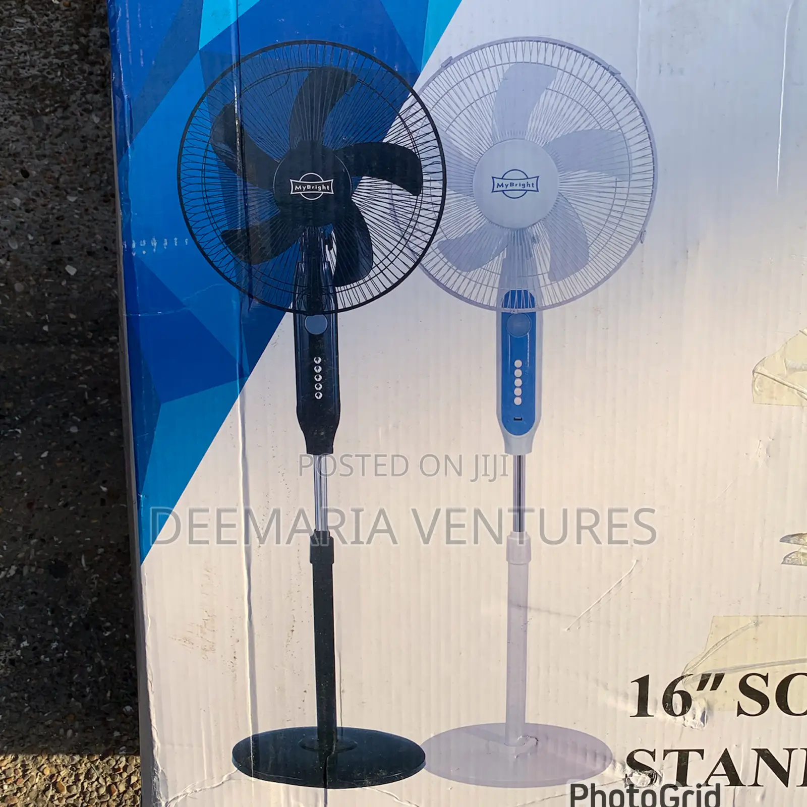 Mybright 16 Inches Rechargeable Solar Fan