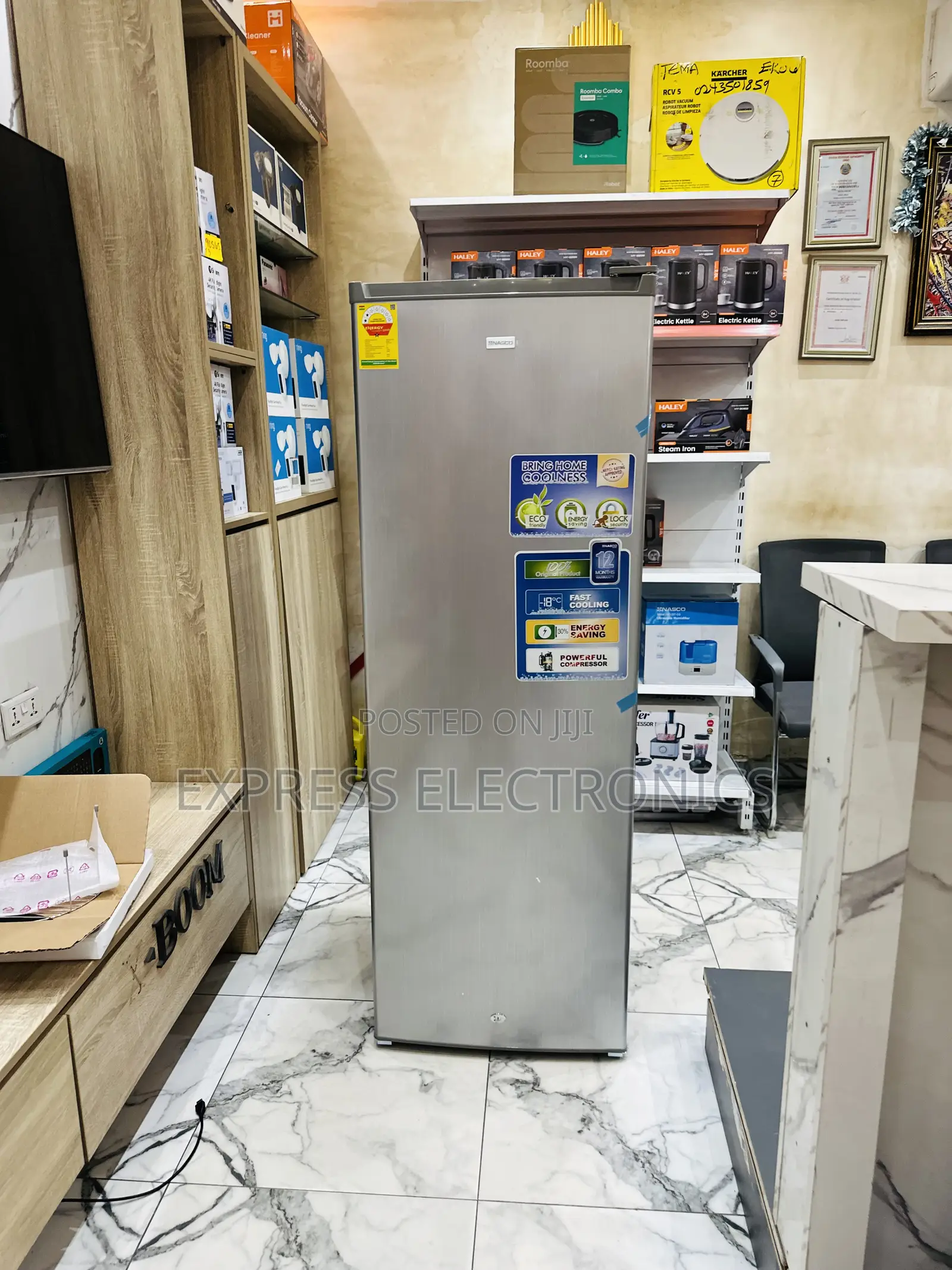 Limited Stock Nasco Upright Single Door Grey Freezer Nasd-133