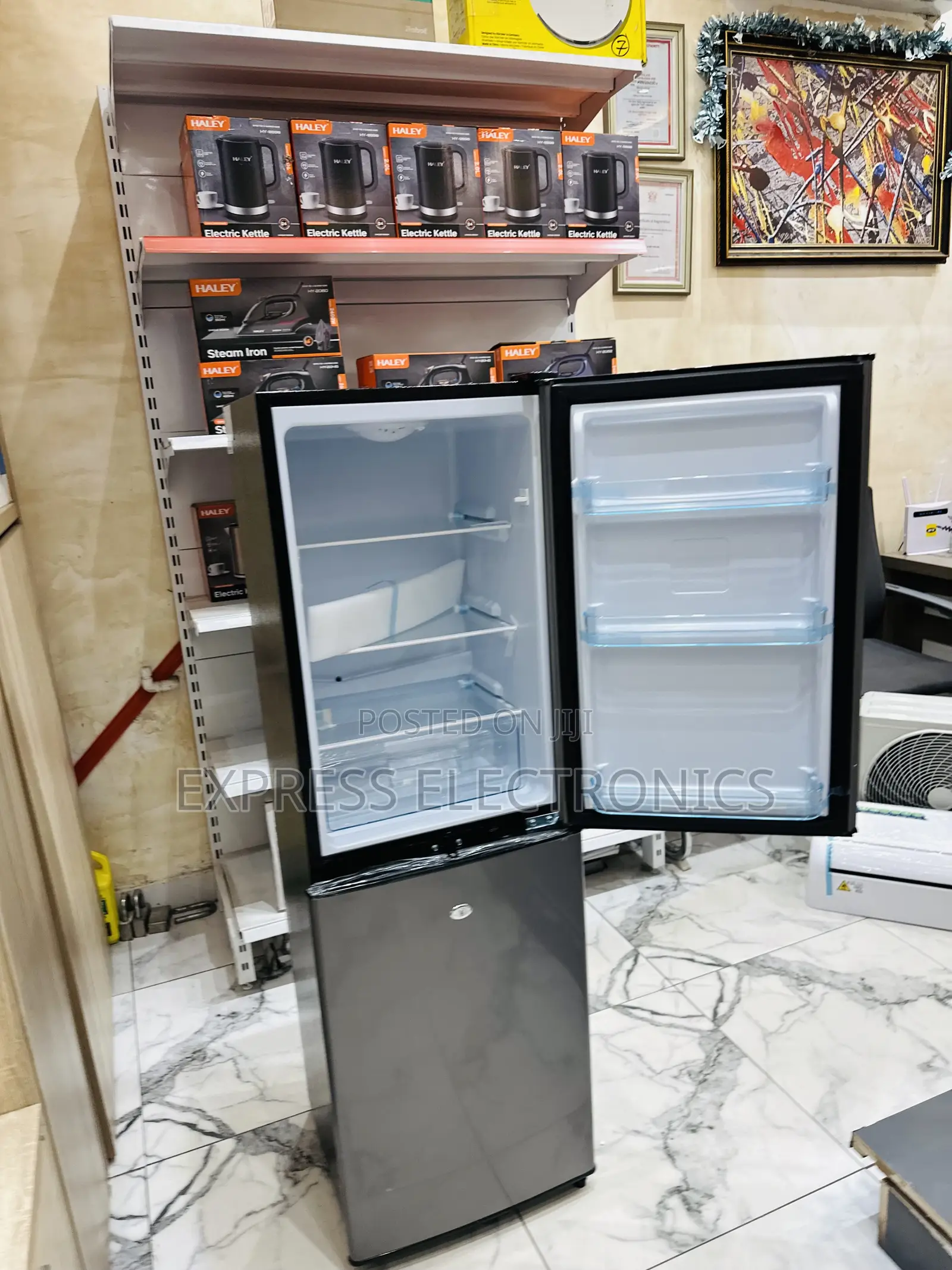 Lovely New Dark Grey Bottom Freezer Double  Nasco Nasd2-20fl