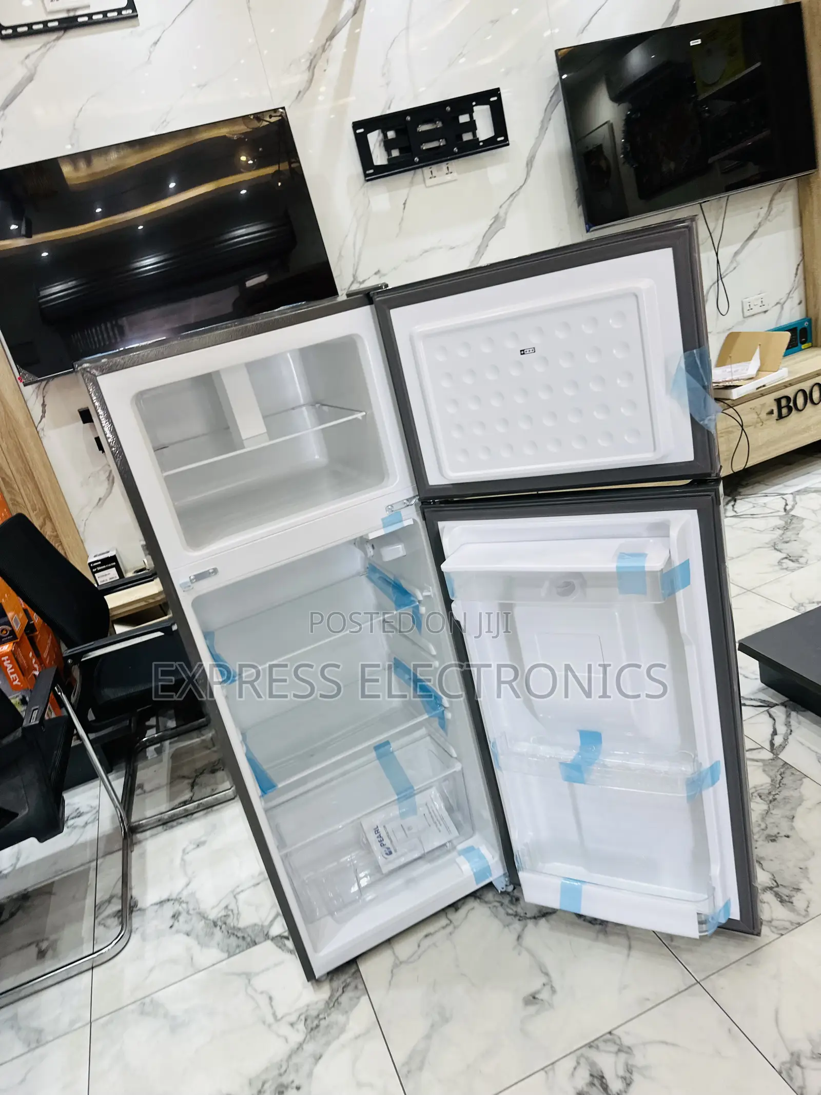 Limited Stock Double Door Fridge Pearl Pf-2521w0-5e 197l