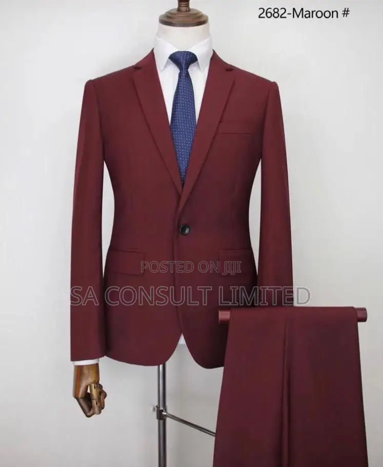 Two(2)Pieces Wine Suits for Men.