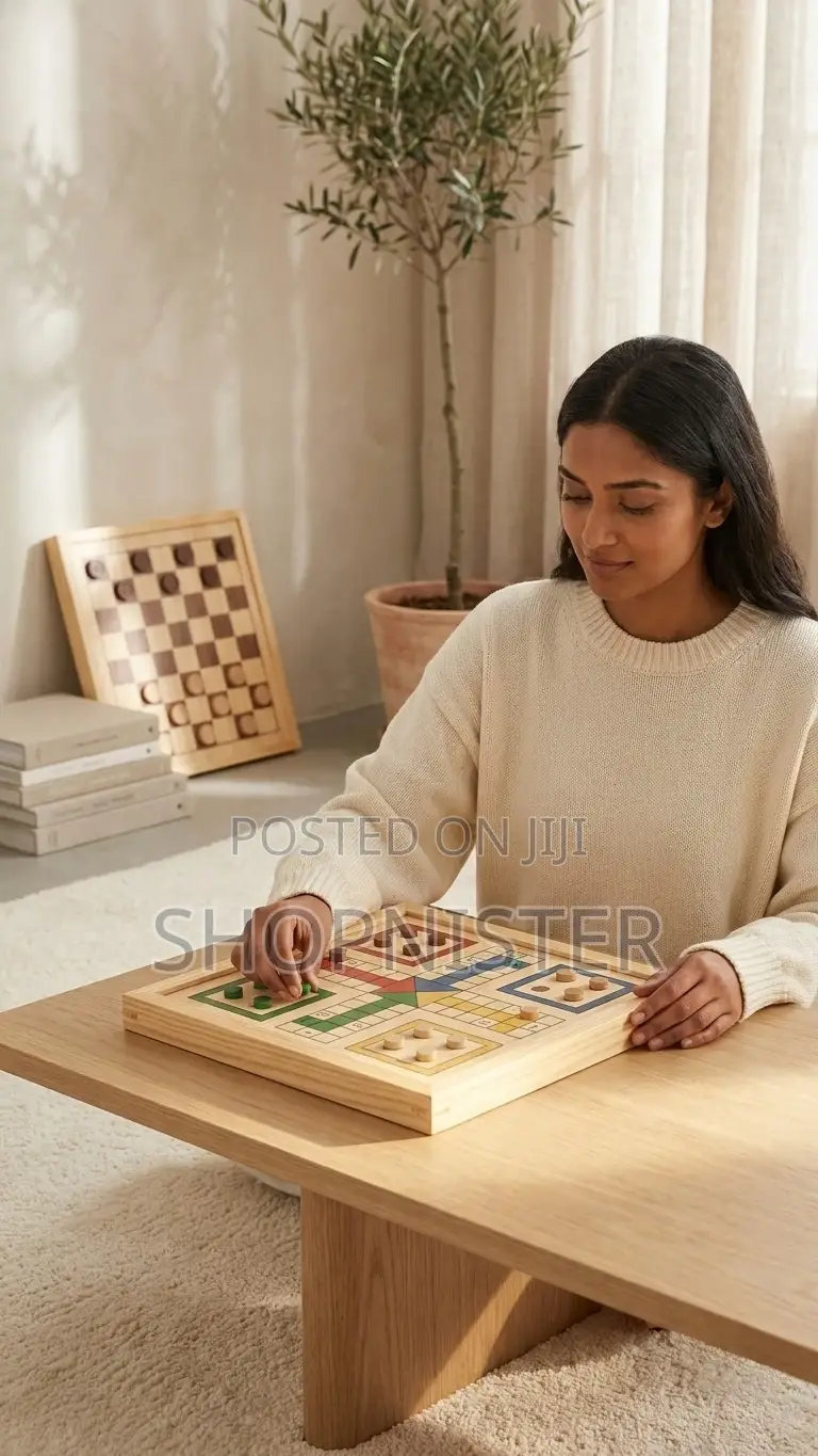 2 in 1 Danny Home Wooden Board Games – Chess Ludo Set