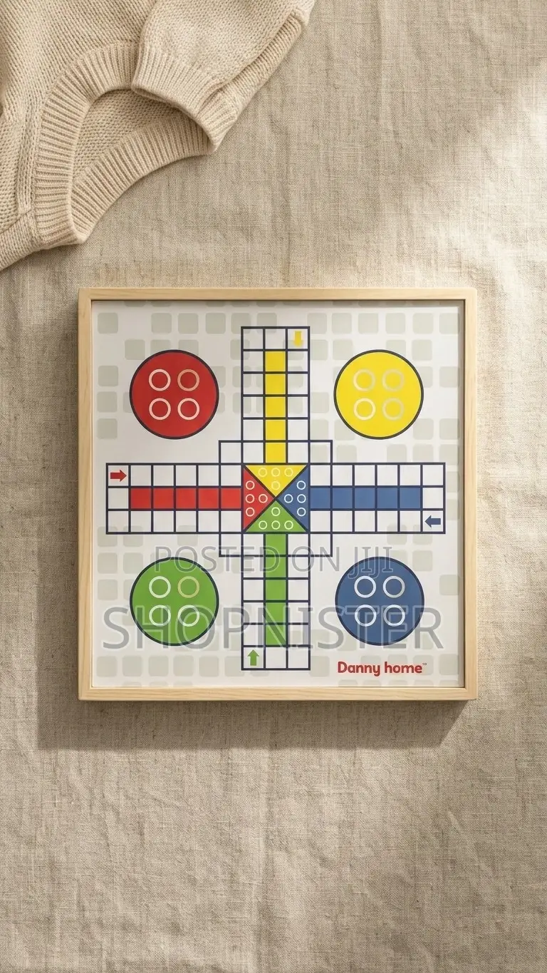 2 in 1 Danny Home Wooden Board Games – Chess Ludo Set