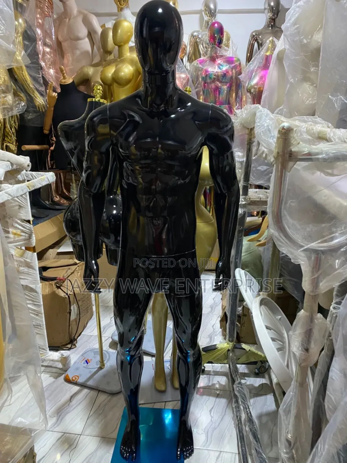 Black Full Man Manikin Dummy Mannequin