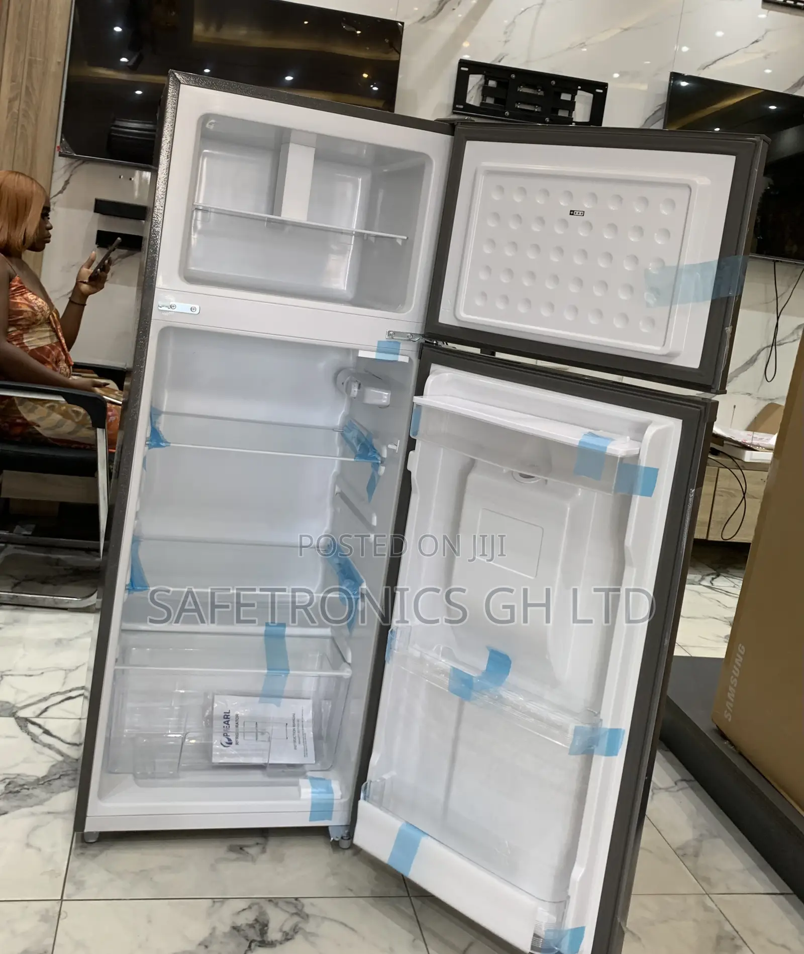 Order Fast Pf-2521w0-5e Pearl Double Door Refrigerator