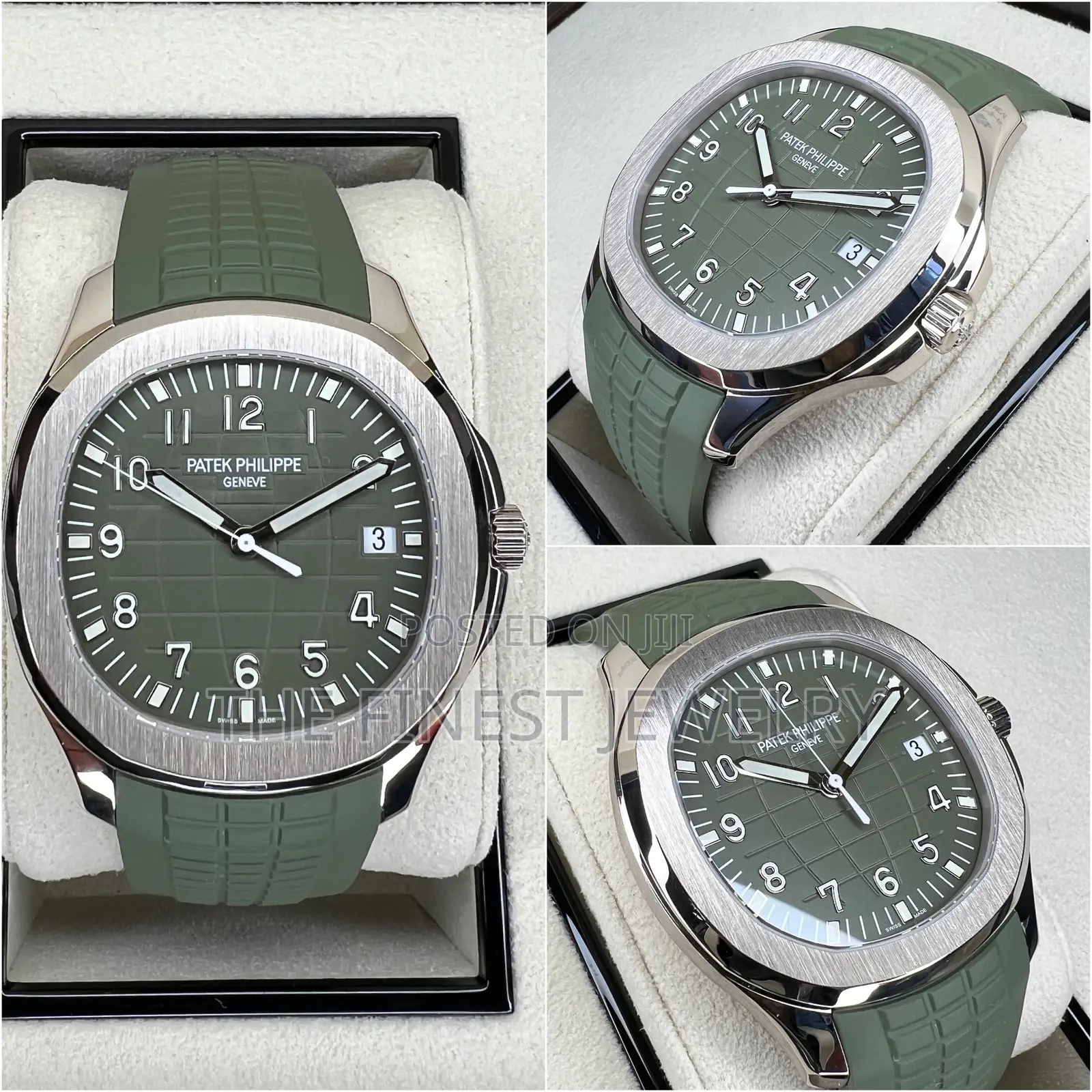Patek Philippe Aquanaut Jumbo With a Khaki Green Dial and Strap