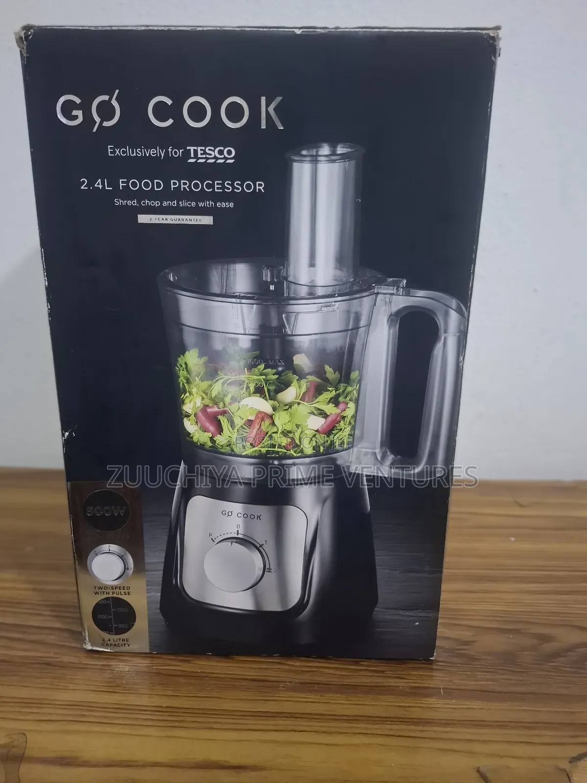 Tesco 2.4l Go-Cook Food Processor From Uk 