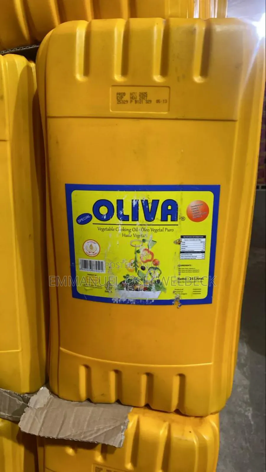 Cooking Oil 25litres