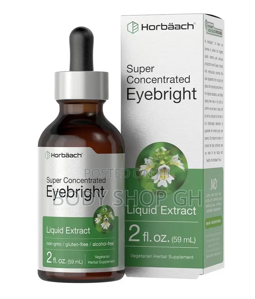 Horbäach Eyebright Herb Supplement | 2 Fl Oz | Alcohol Free |