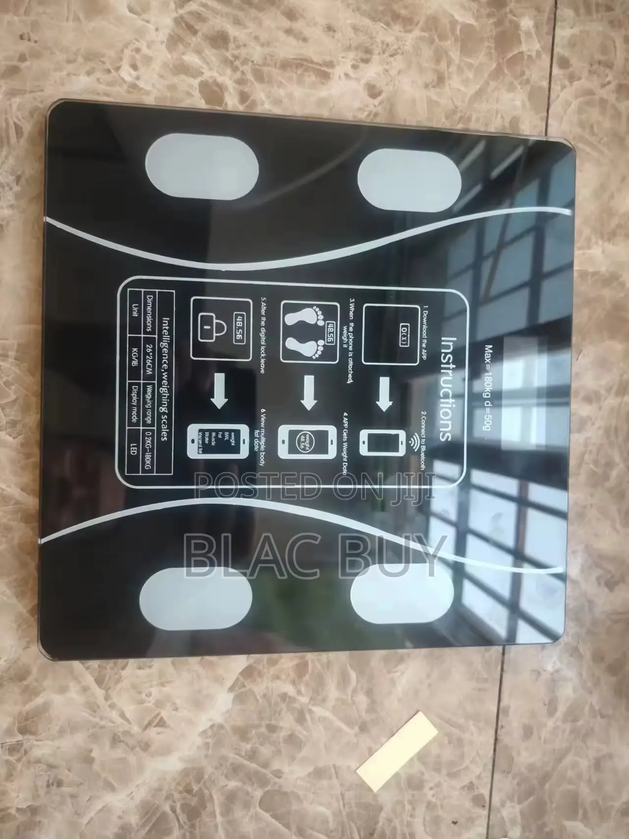 180kg Smart Bluetooth Bmi Function Digital Bodyfat Weighing Electronic