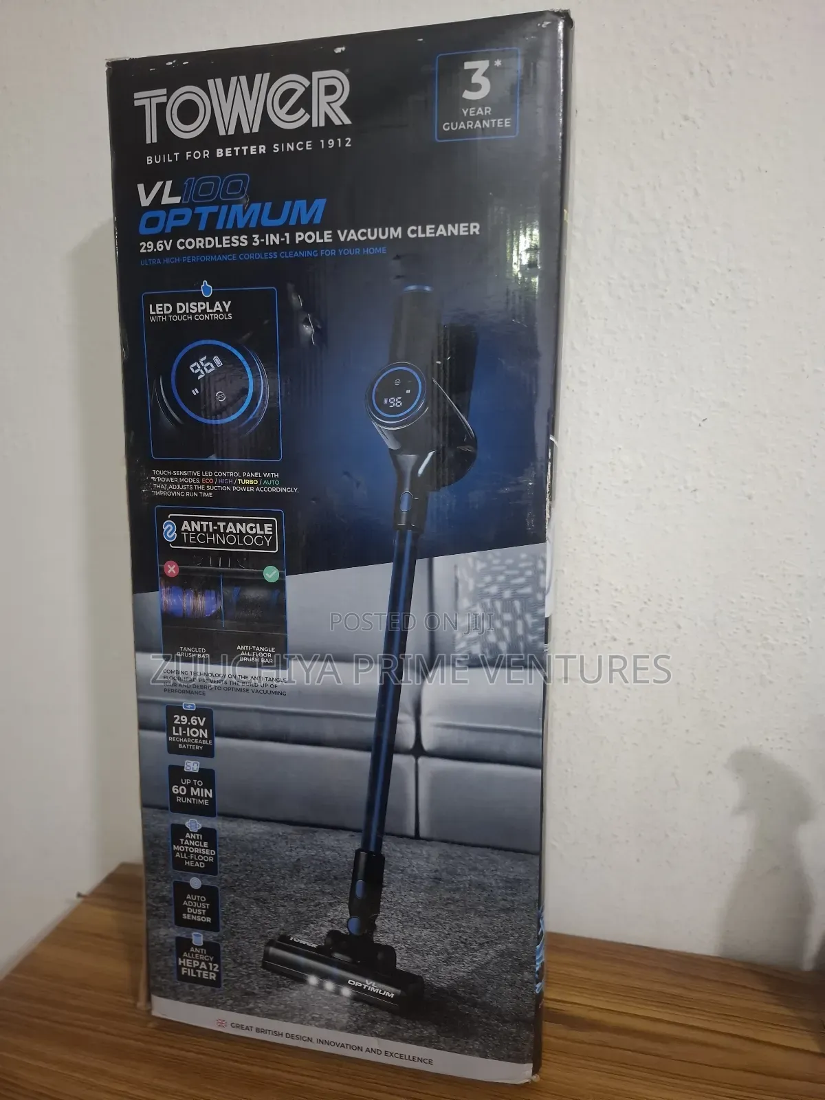 Tower Vl100 Optimum Cordless Vacuum Cleaner From Uk