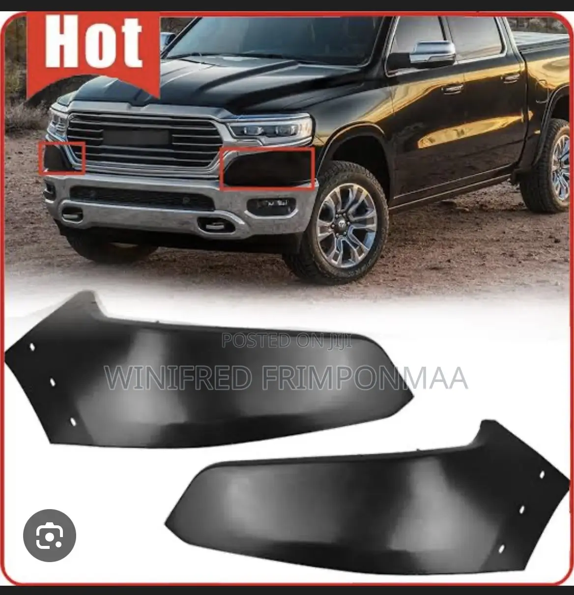 Dodge Ram 2019,2020,2021,2022,2023,2024,2025 Bumper Molding