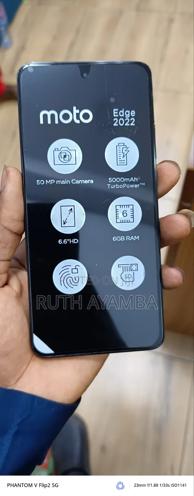 New Motorola Edge (2022) 128 GB Black