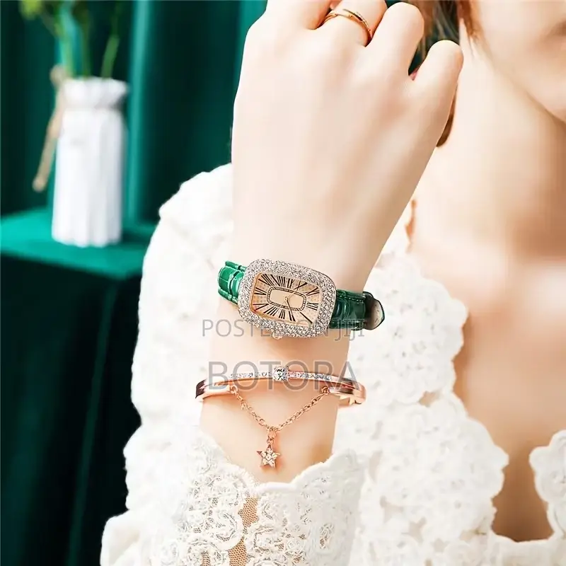 Women’S Starry Dial Watch Bracelet Set - 2 in 1 - Box Included