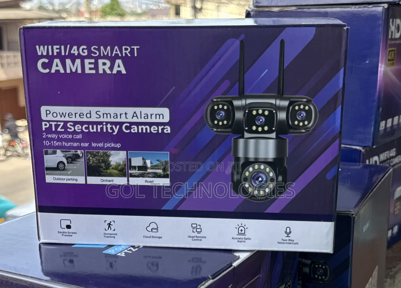 4g Smart Wireless Camera Ultra Lens Ac Power 3lens 6mp Camera