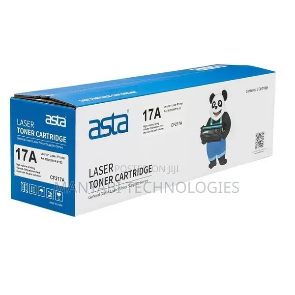Asta 17a Toner Cartridge Hp Cf217a Black