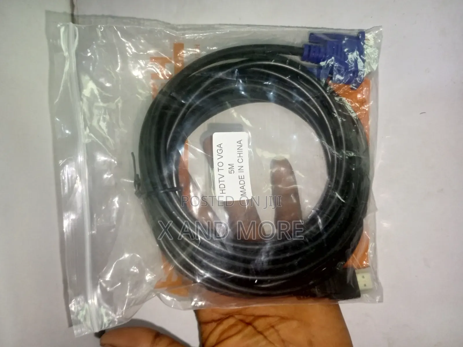 Original 5m Hdmi to Vga (Male to Male) Cable
