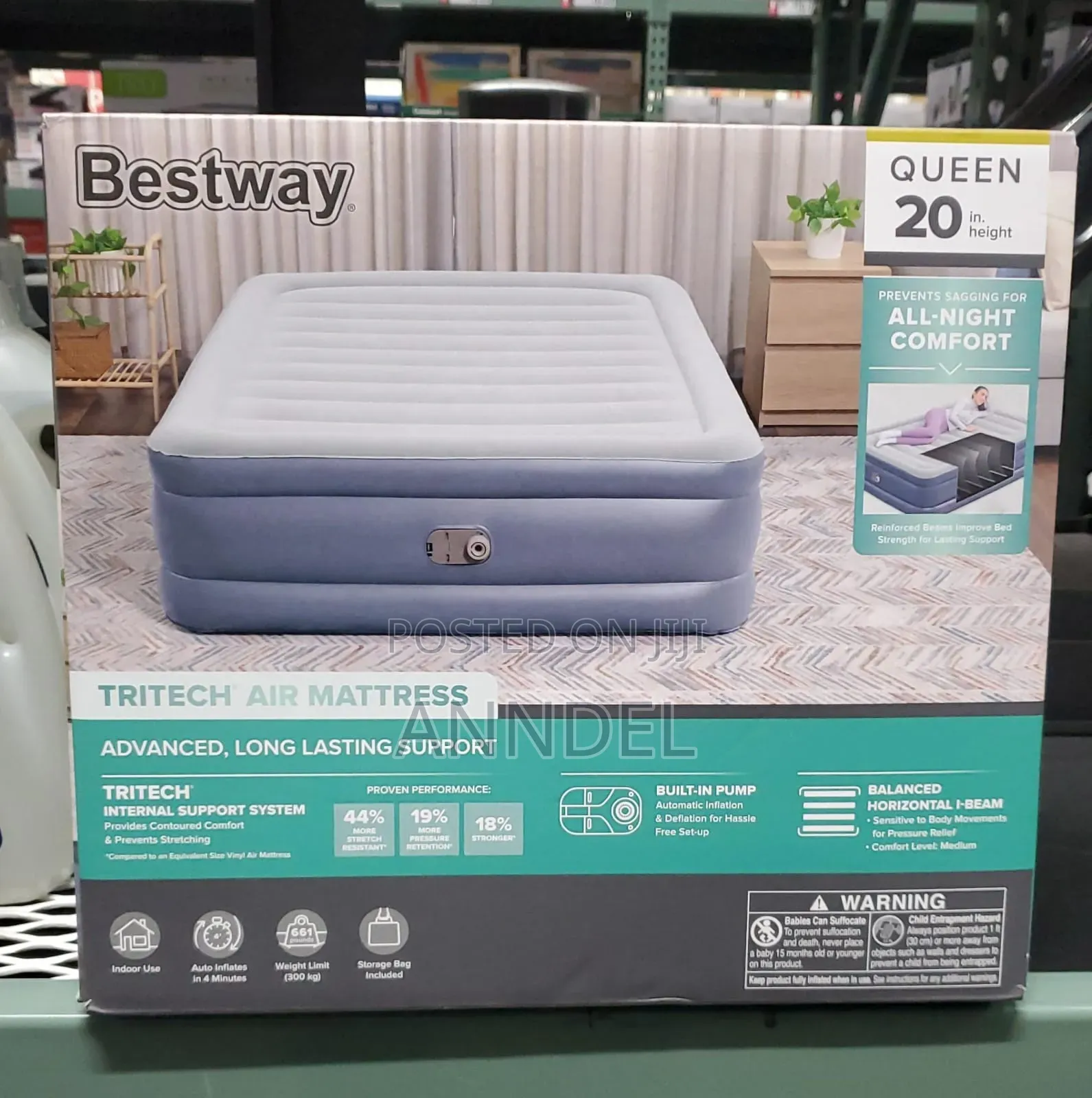 20 Inches Queen Side Inflatable Mattress