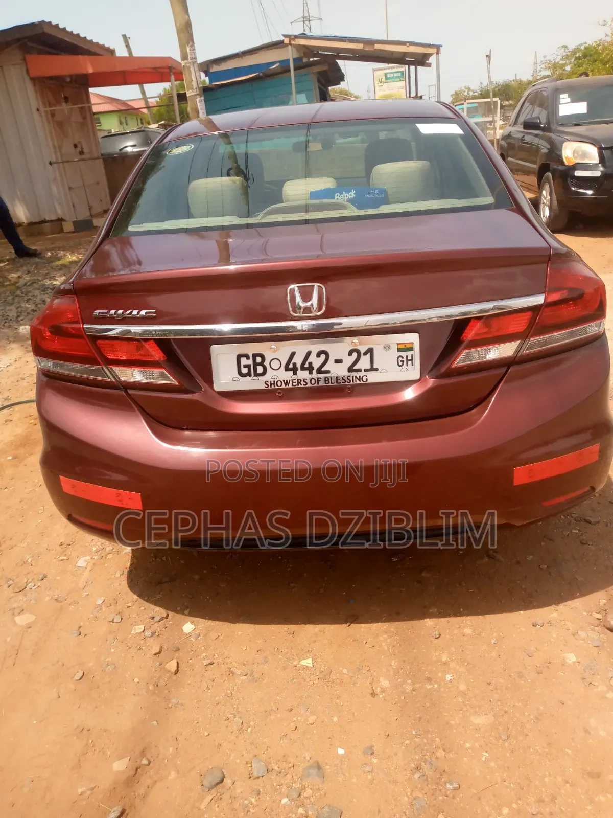 Honda Civic EX 2dr Coupe (1.8L 4cyl CVT) 2014 Red