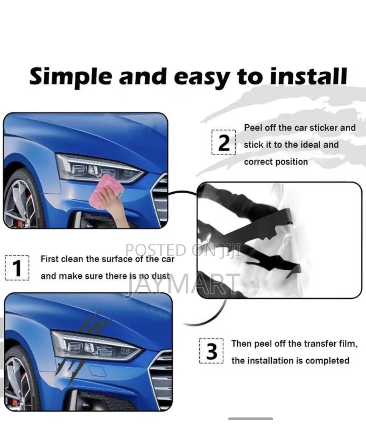 Claw Shaped Car Stickers
