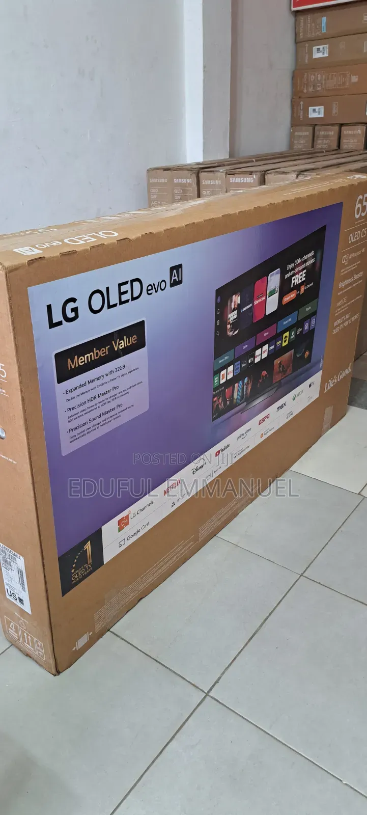 LG 65" Class Oled Evo C5 Super Upscaling Ai Smart Uhd HDR 144hz