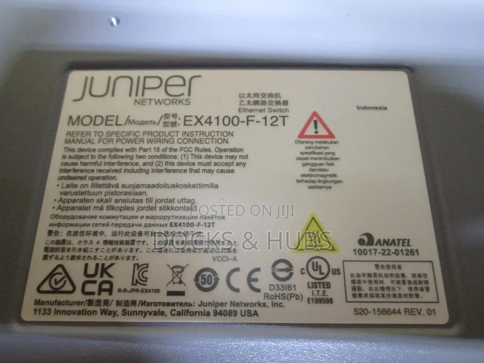 Juniper Ex4100-F-12t Switch 12 Ports MNGBL Gigabit Ethernet