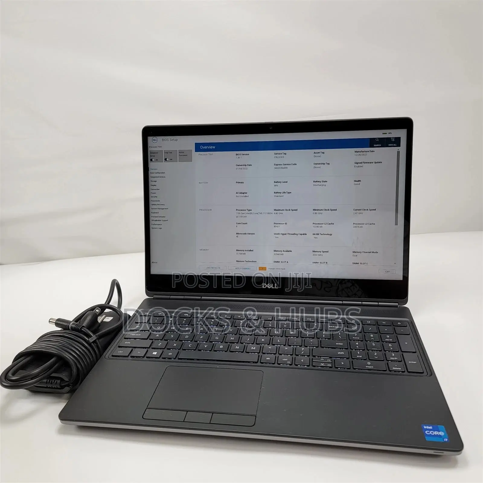 Laptop Dell Precision 7560 128GB Intel Core i7 SSD 1.5T