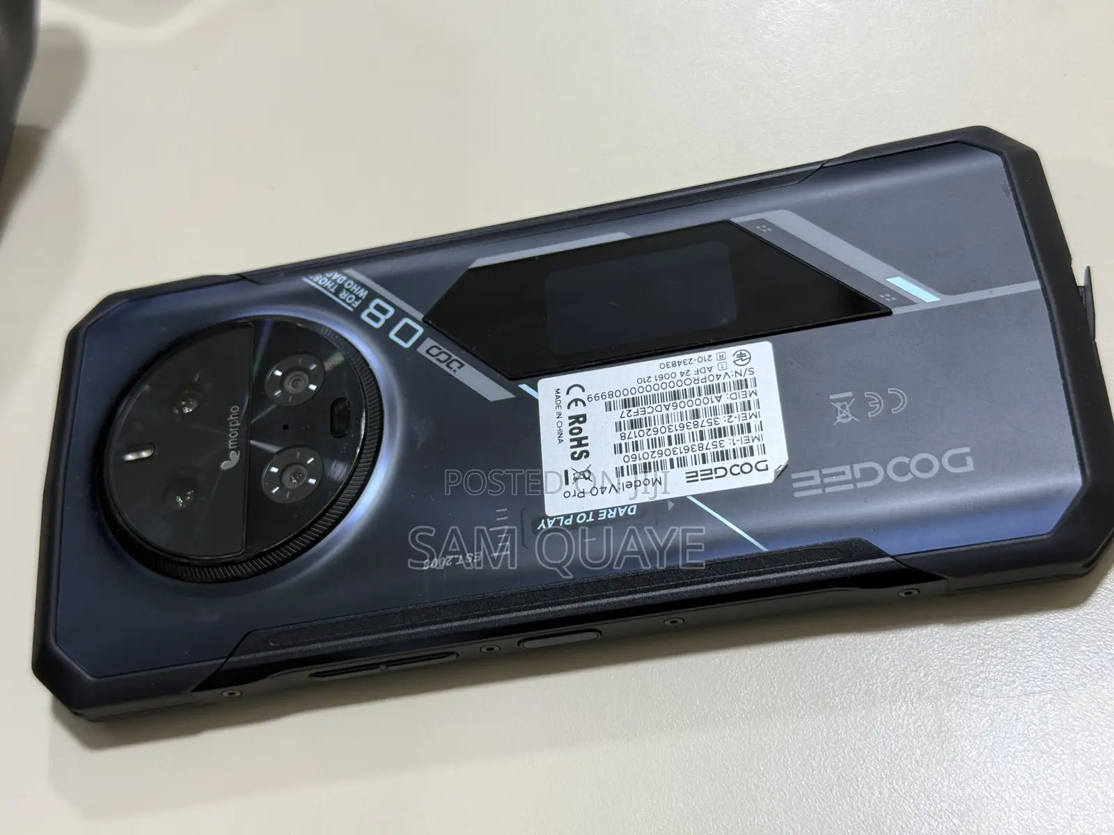 New Doogee V40 Pro 512 GB Black