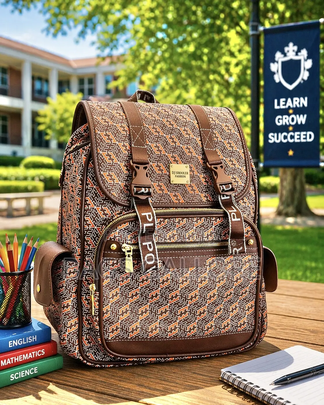 Leather School Jungle Bag