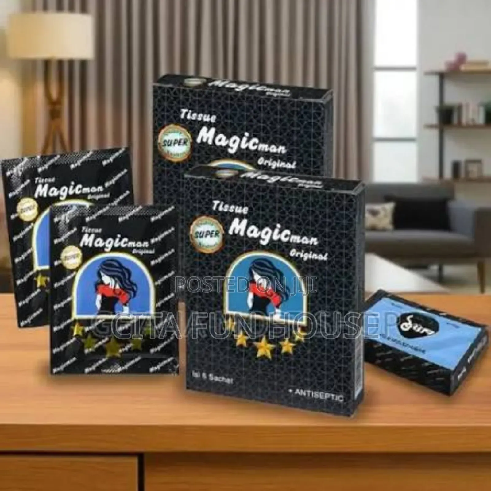 Original Super Magic Man Delay Ejaculation Tissue or Wipes