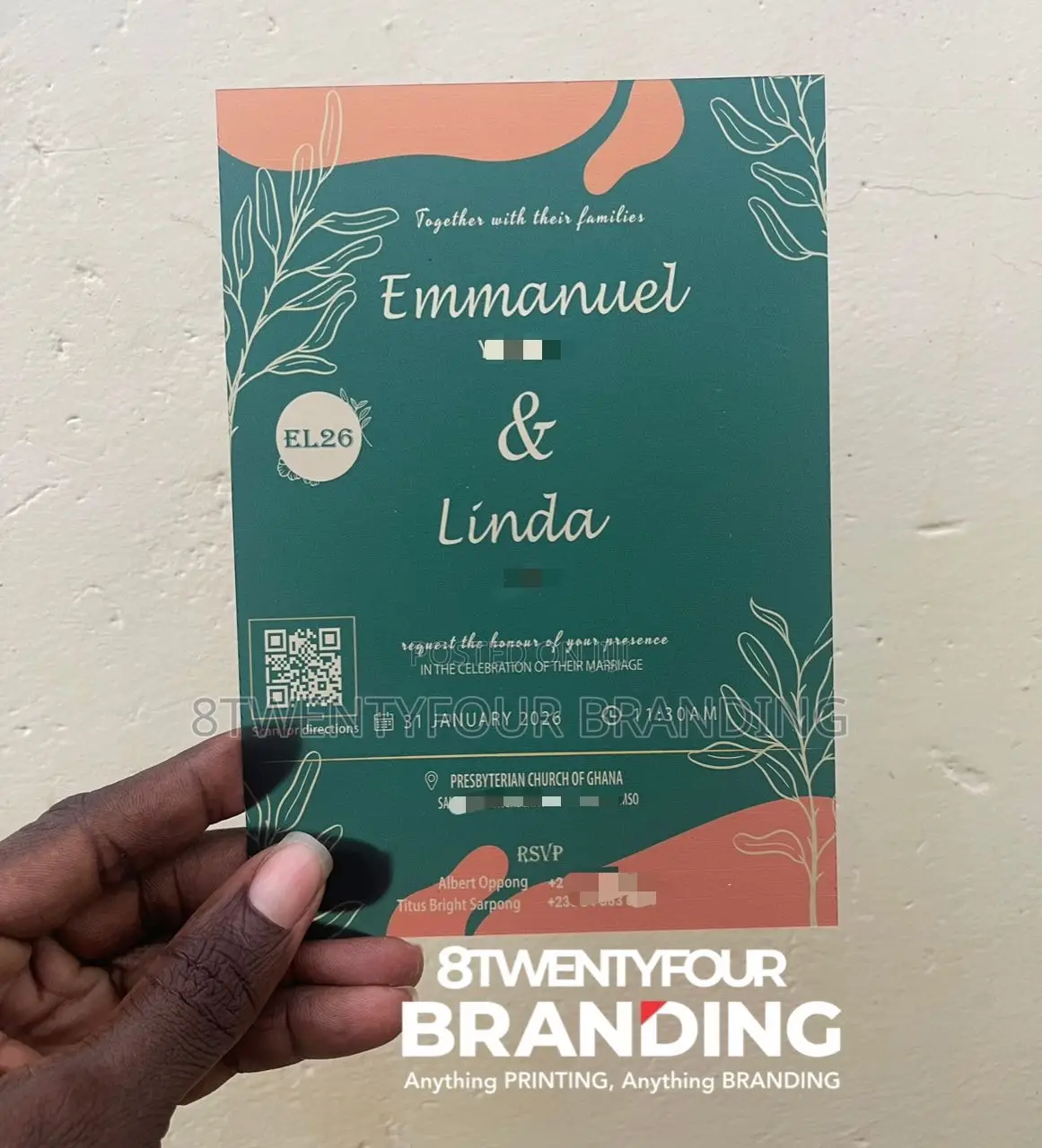 Wedding Cards (Flexible Transparent Plastic Card)