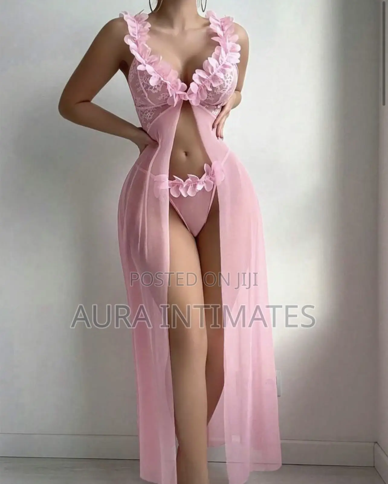 Long Nightgown + Thong 2 Pieces