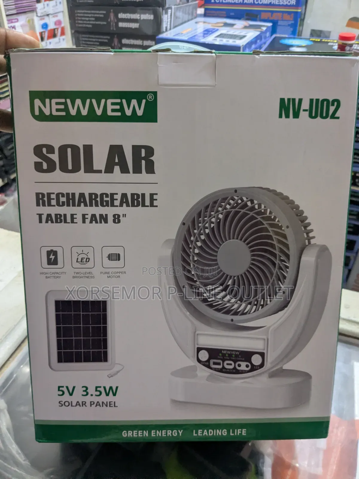 Solar Rechargeable Fan