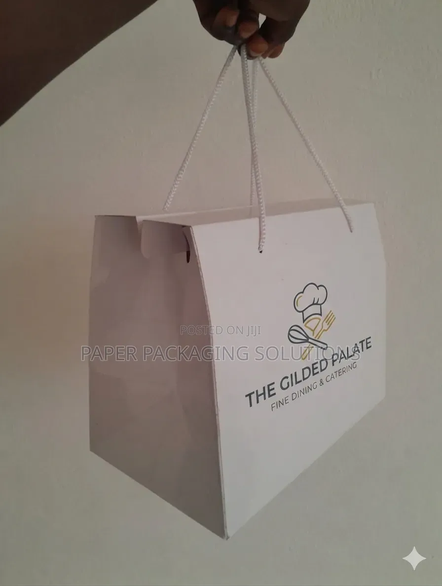 White Paper Box Bag