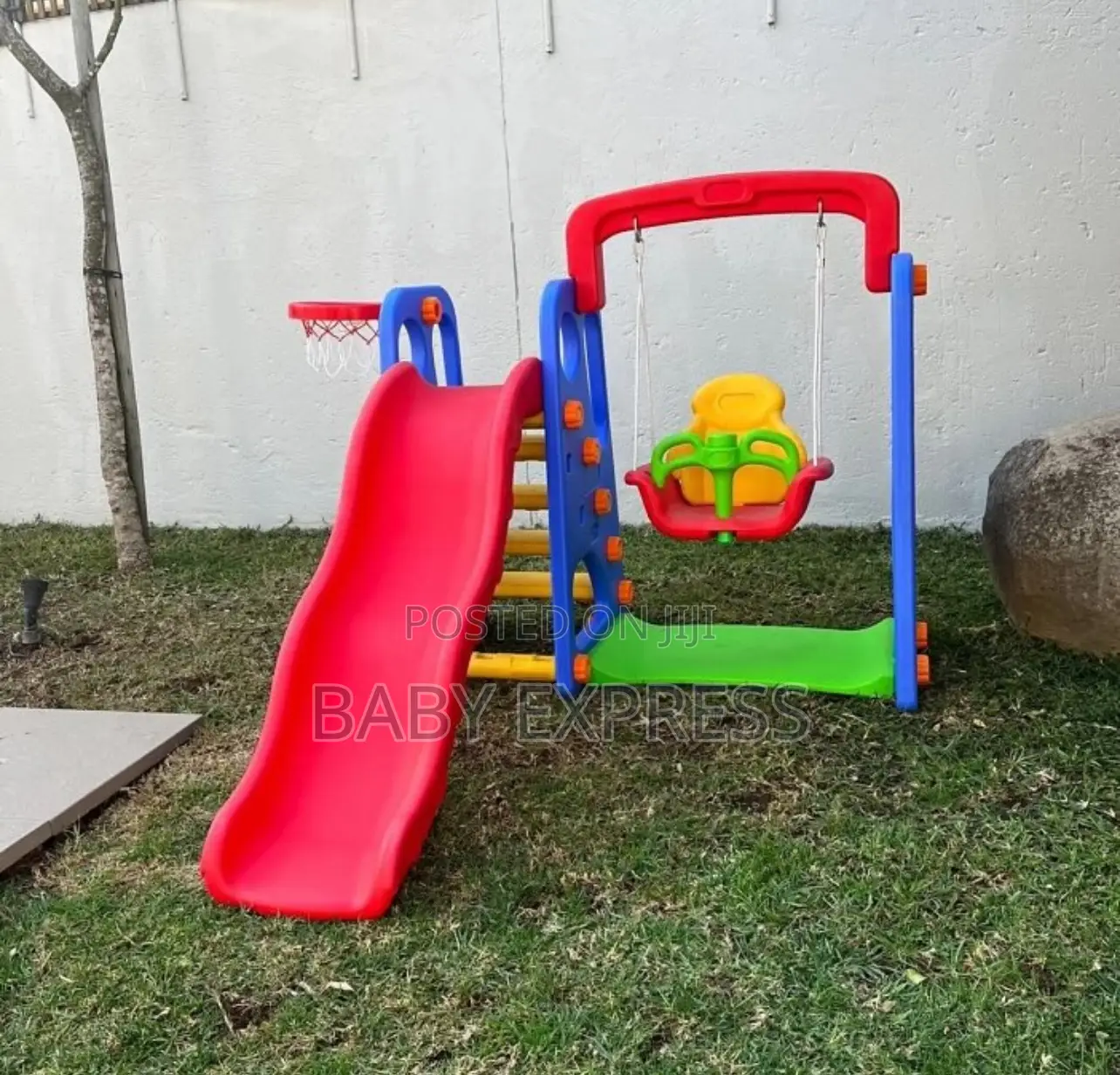 Premium 3-in-1toddler Swing Slide Playset Indoor/Outdoor Playground