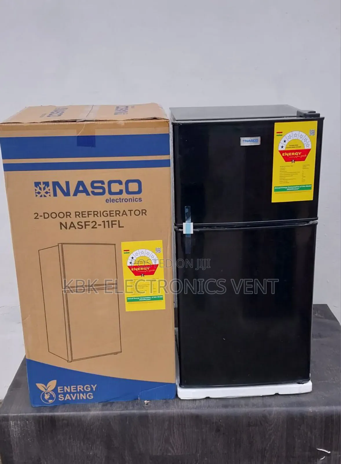 Nasco 86liter Table Top Double Door Fridge