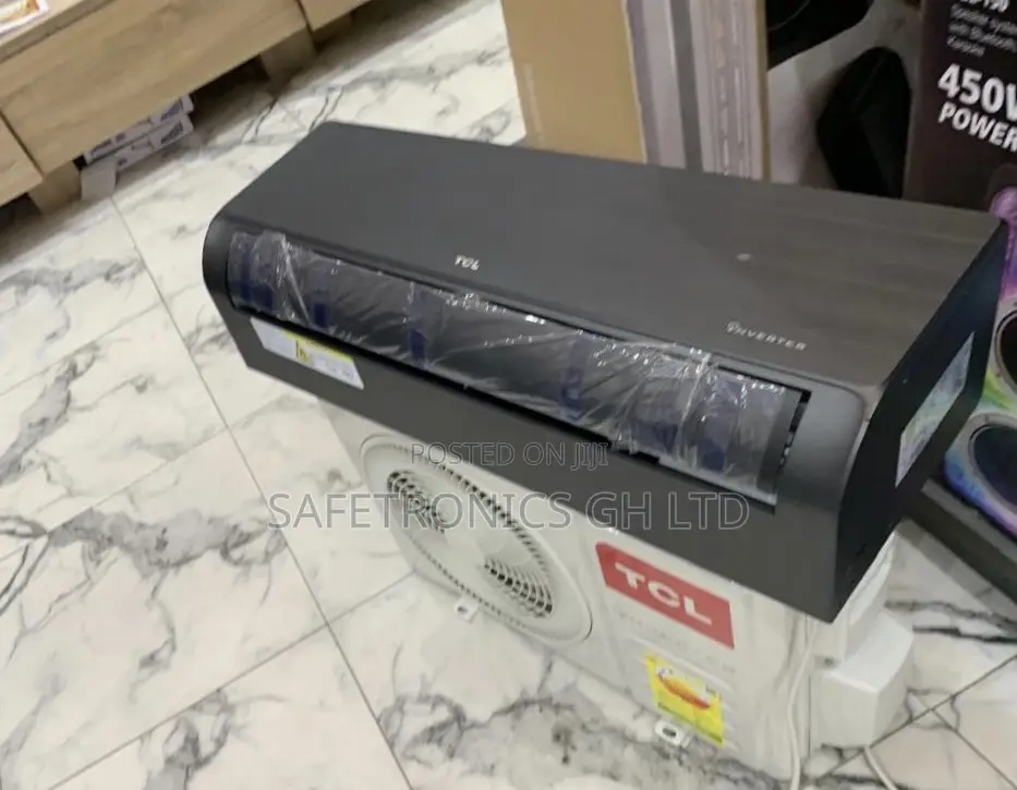 Ultra. New TCL 1.5 Hp Inverter Air Conditioner Dark Gray/Black Mirror