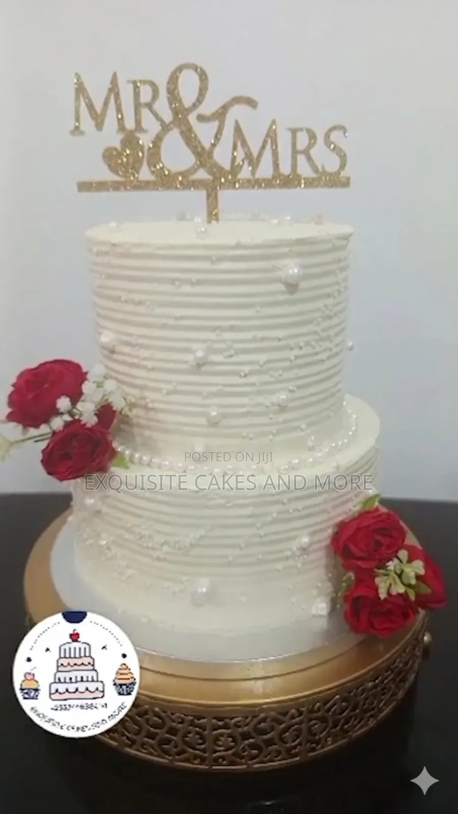 Simple Wedding Cake - Budget Friendly Wedding Cake
