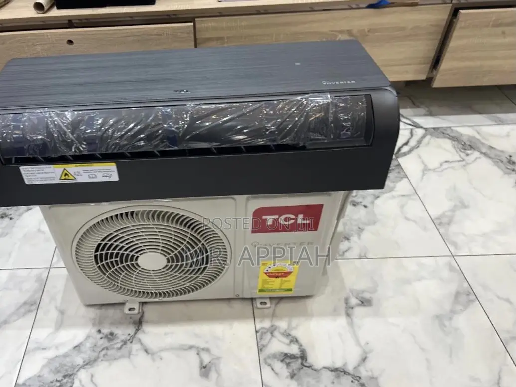 Super Quality TCL 1.5hp Split Type Inverter Dark Gray Wooden Finish