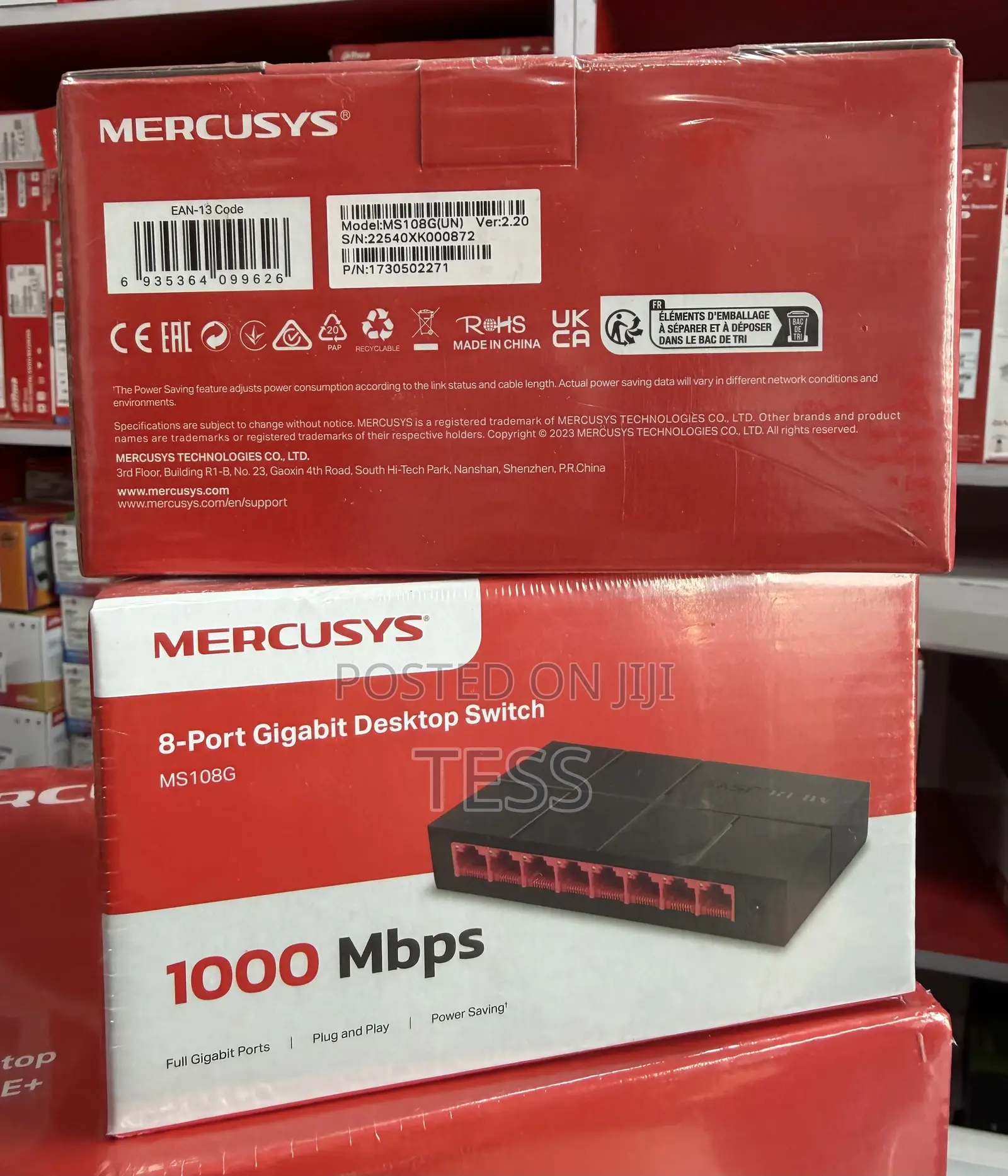 Mercusys 8port Gigabit Switch Ms108g 10/100/1000mbps