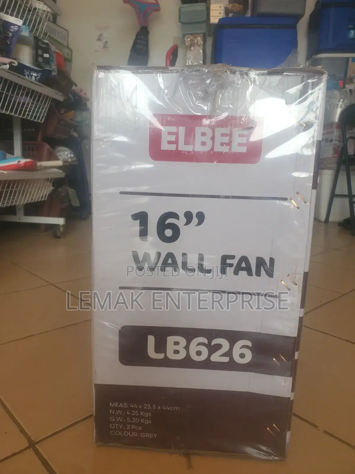 2 Piece Set of Elbee Wall Fan Lb626