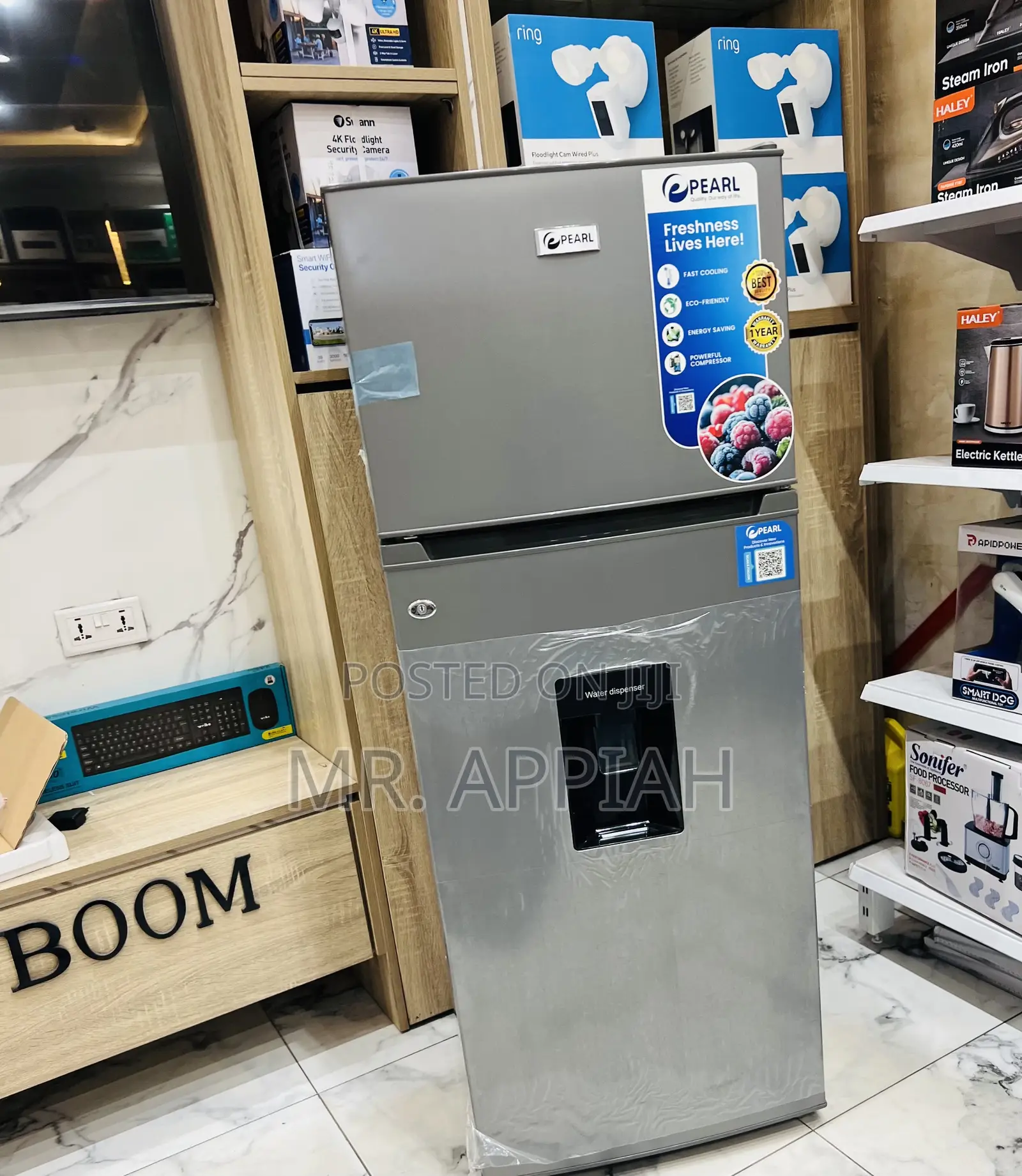Classic Design Pearl Pf-2521w0-5e 2 Door Refrigerator(Gray)