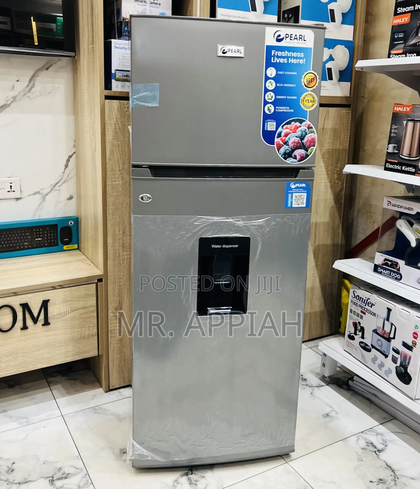Super Durable Pearl Pf-2521w0-5e Top Mount Freezer Fridge.
