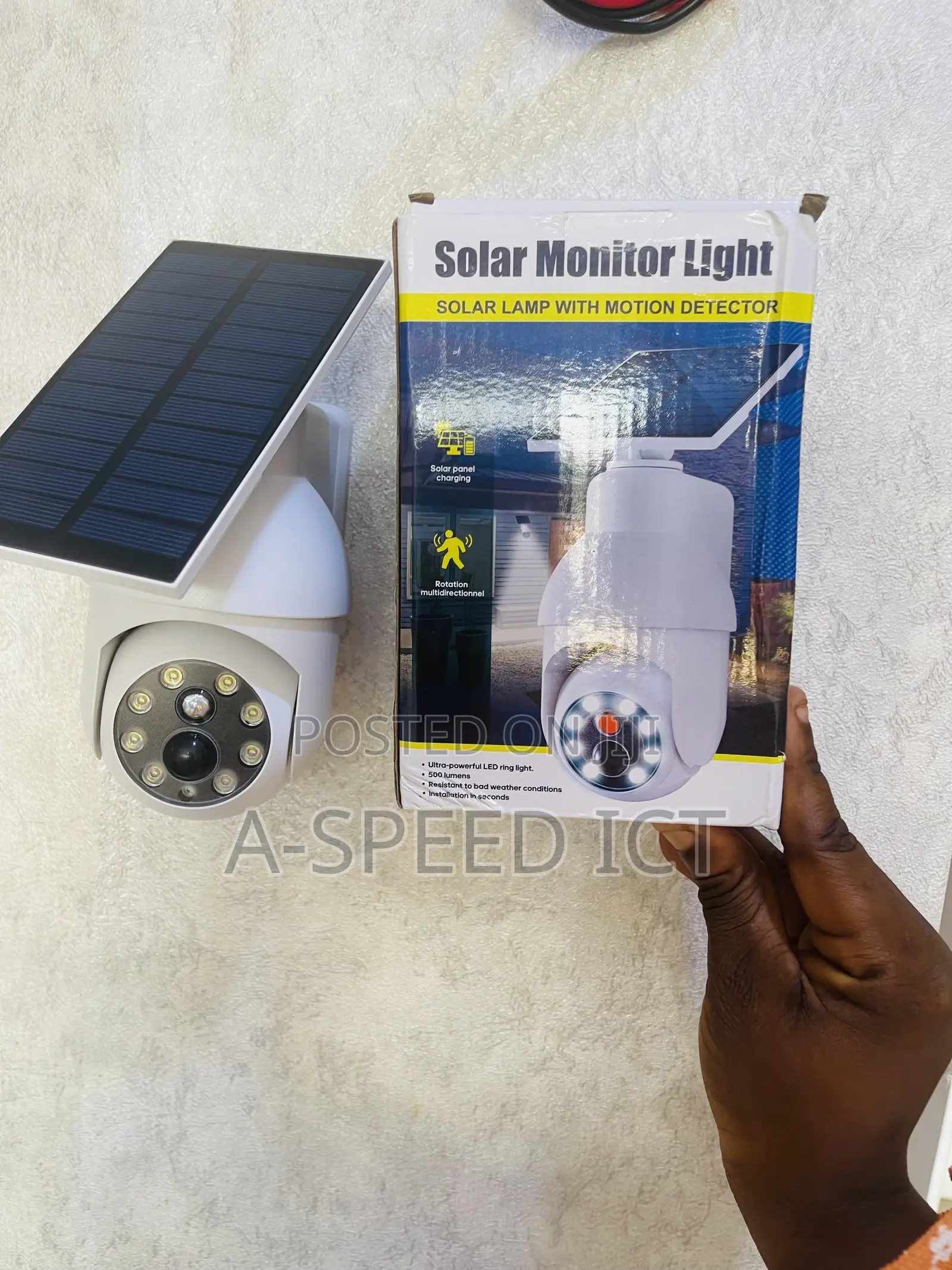 Solar Powered Motion Sensor Light
