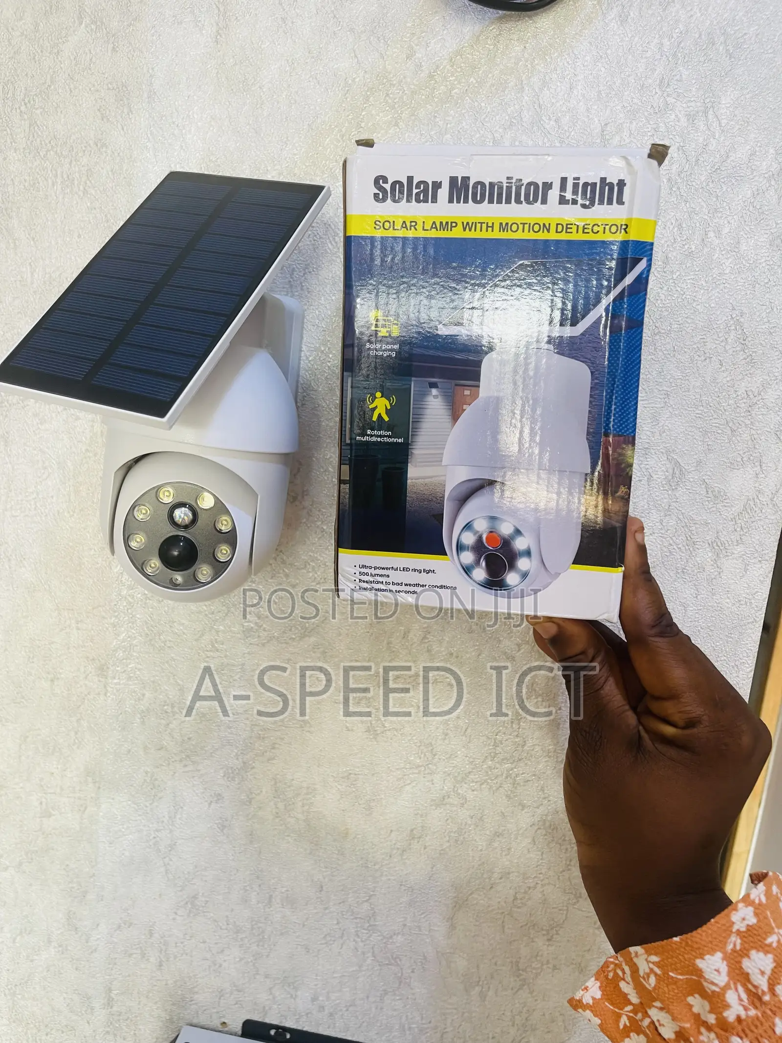 Solar Powered Motion Sensor Light
