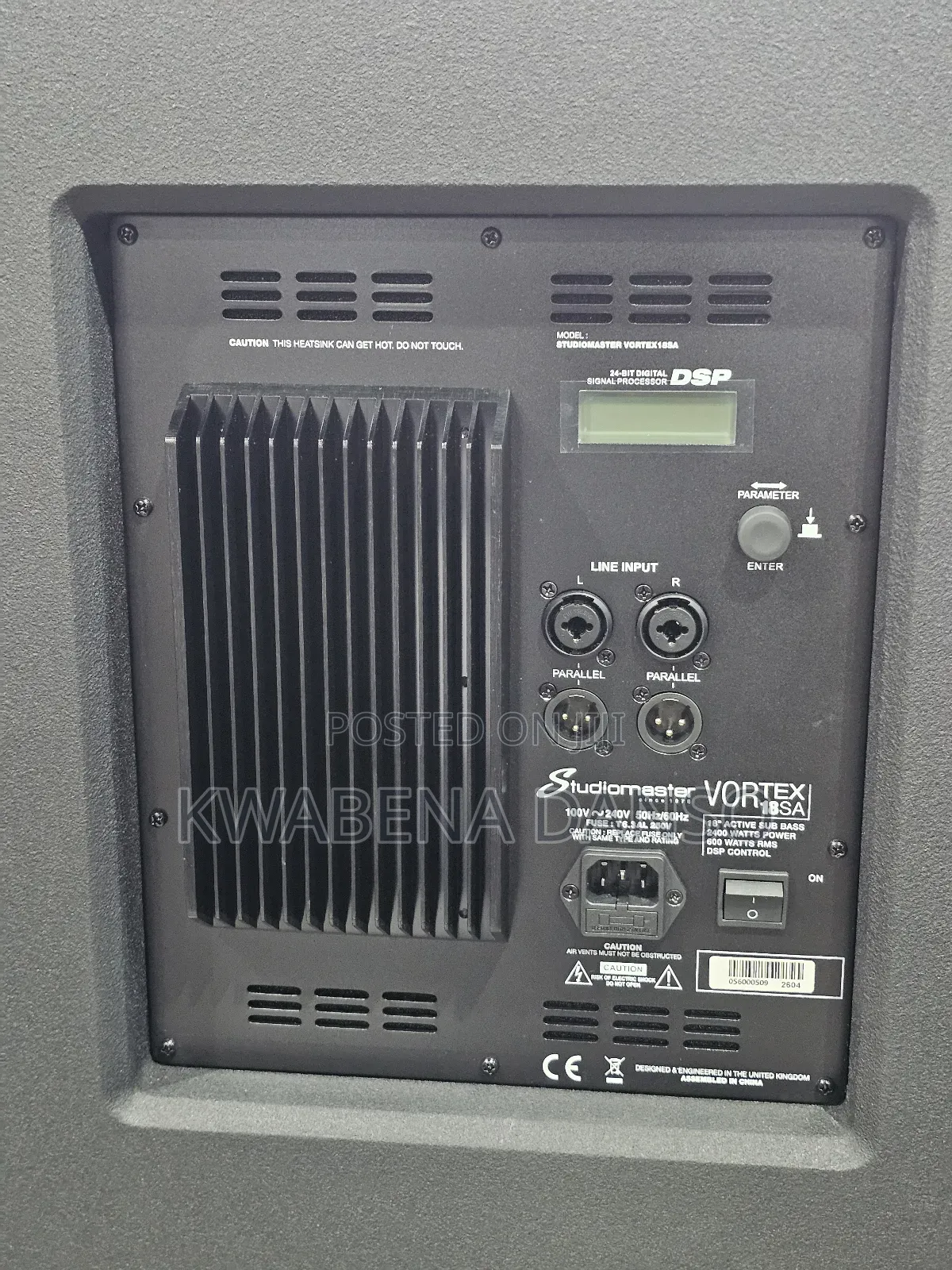 Studiomaster Vortex 18sa Active Subwoofer