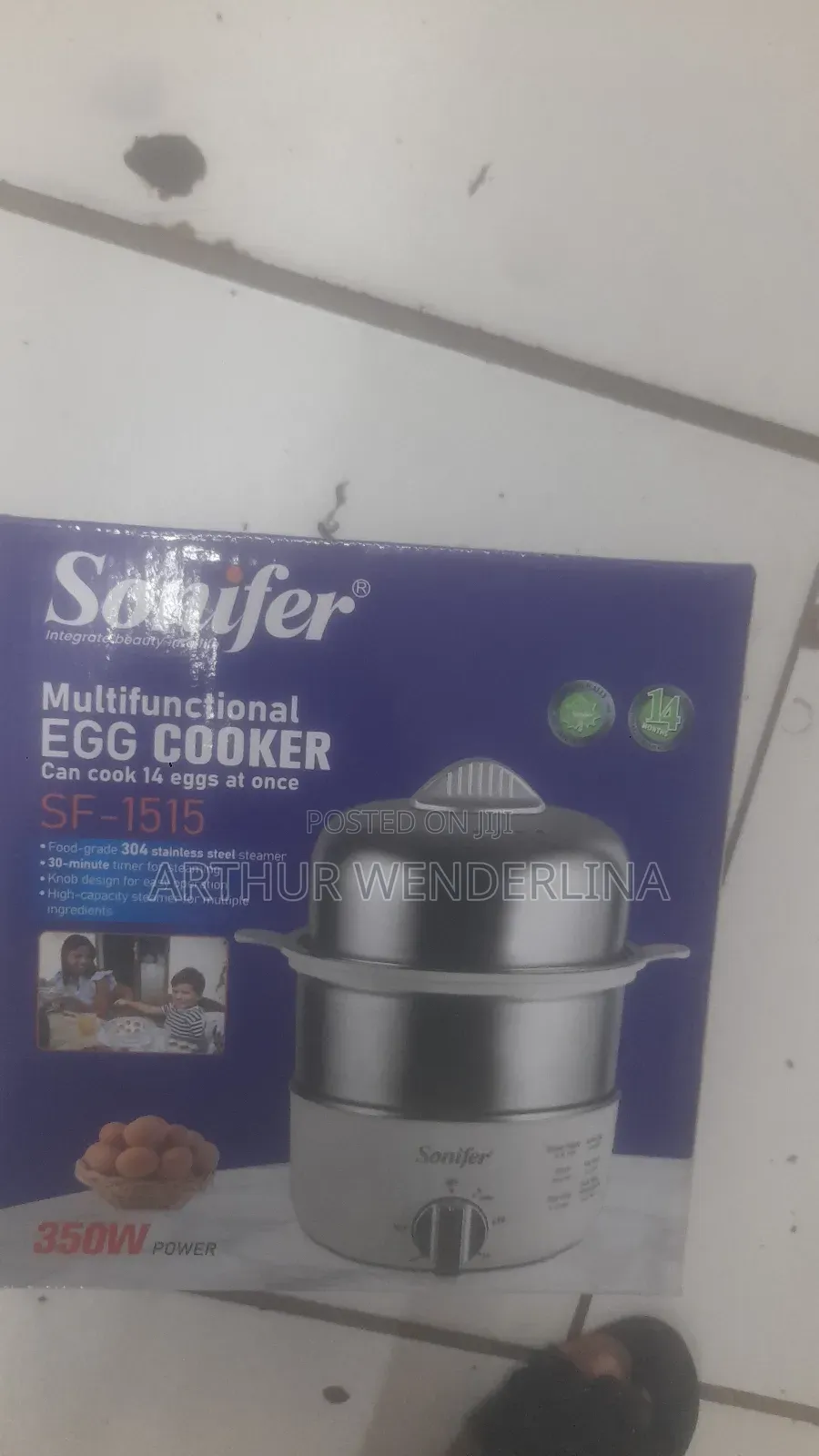 14 Egg Boiler 2 Layer Sonifer Double Layer Egg Boiler - Sf1515