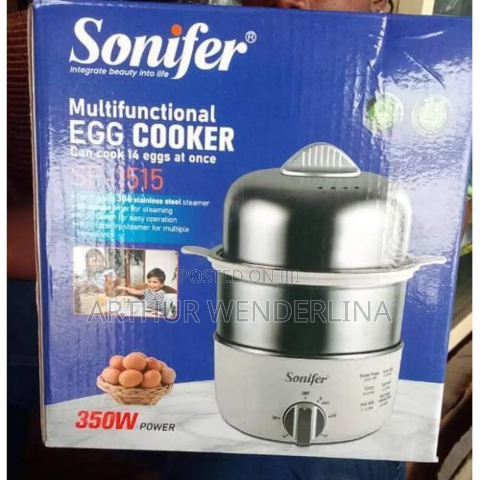 14 Egg Boiler 2 Layer Sonifer Double Layer Egg Boiler - Sf1515