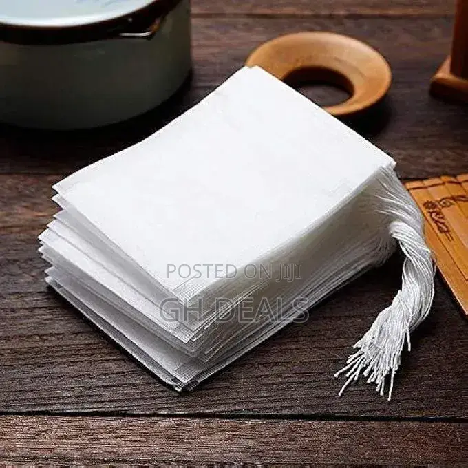 100pcs Disposable Tea Bags - White